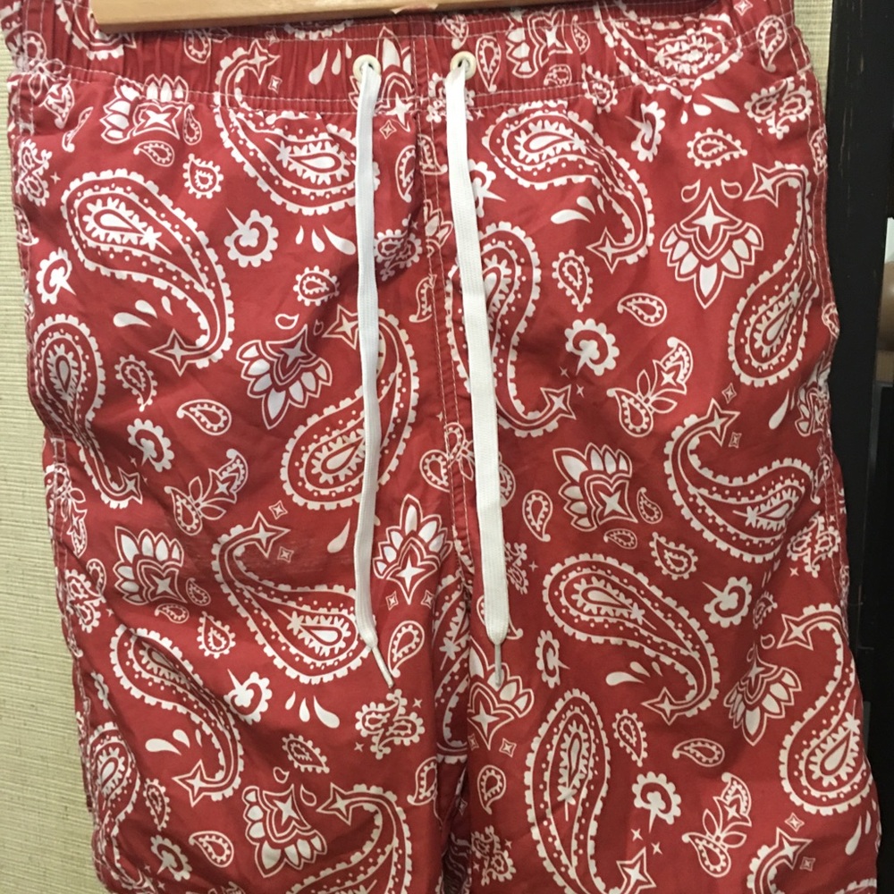 Merona Bandana designed Swim Trunks Small